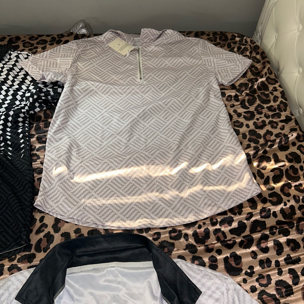 Men's Gray Patterned Dress Shirt